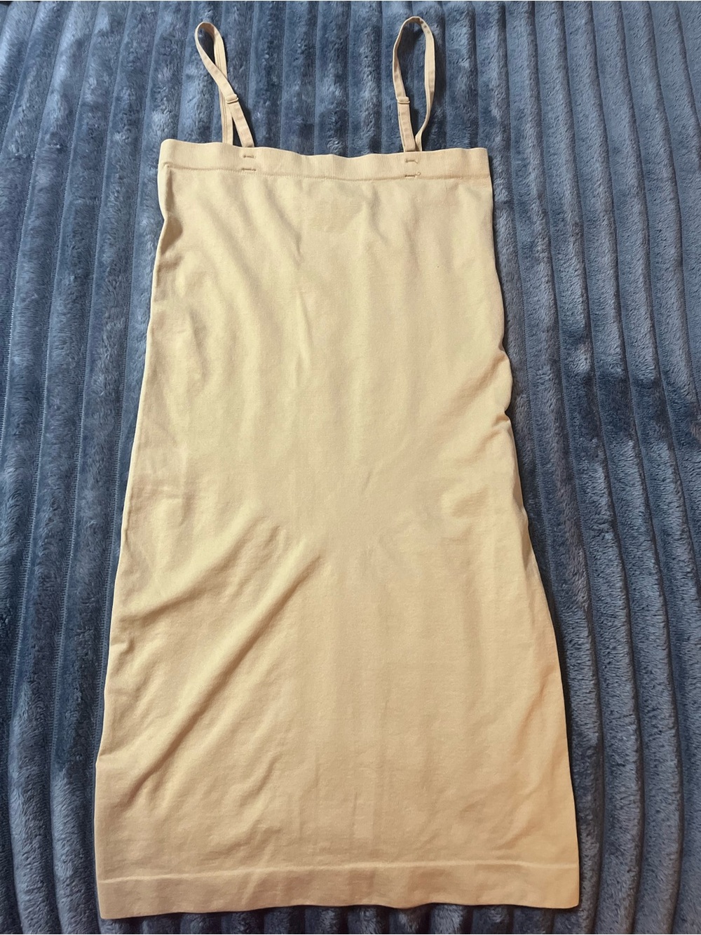 Dress Barn. Neutral Beige Smoothing Slip with Adjustable Straps